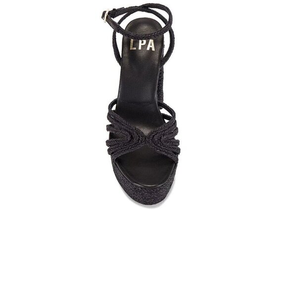 LPA Clarissa Jute Platforms in Black 6 With Box Womens High Heels - Picture 3 of 10